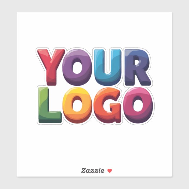 Sticker Custom Logo|Upload Your Logo | Business & Brand  (Feuille)