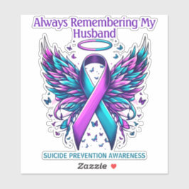 Sticker Custom Suicide Prevention Awareness Memorial 