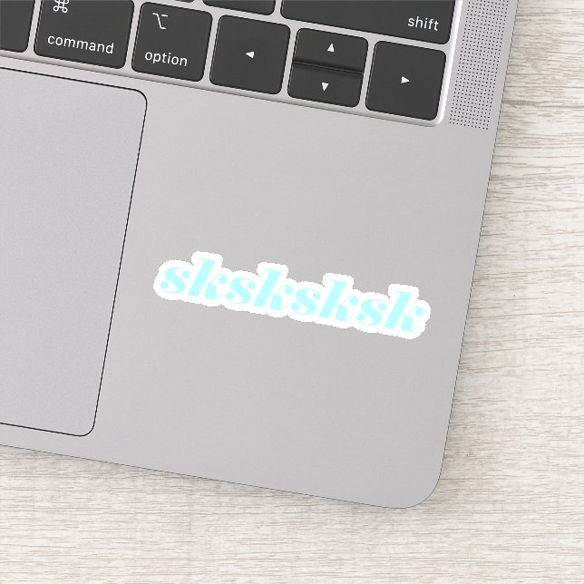 Sticker Cute Aqua sksksksksksksksk (Détail)