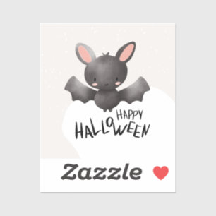Sticker Cute Bat Happy Halloween