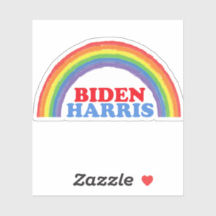 Sticker Cute Biden Harris Rainbow Politique