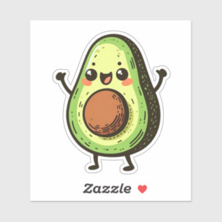 Sticker Cute Chibi Avocado