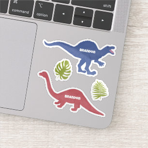 Sticker Cute Dinosaur Nom Personnalisé Étiquettes,