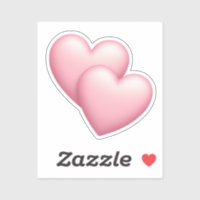 Cute Double Coeur Rose Emoji
