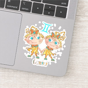 Sticker Cute Gemini Twins
