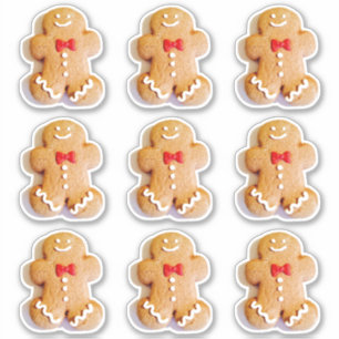 Sticker Cute Gingerbread Cookies 4Lauren