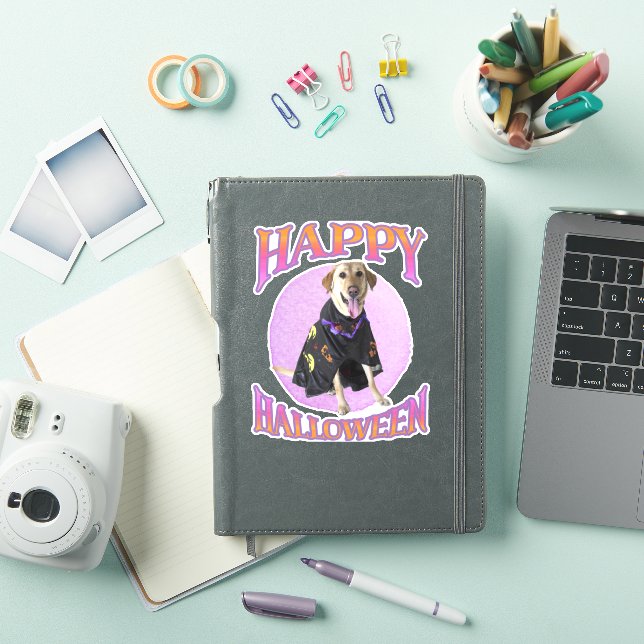Sticker Cute Halloween Labrador (Couverture iPad)