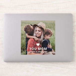 Sticker Cute Heart Love You Maman Fête des Mères Photo