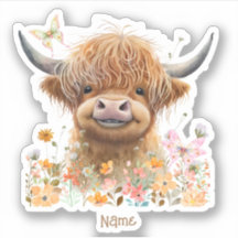 Cute Highland Cow Personnalisé