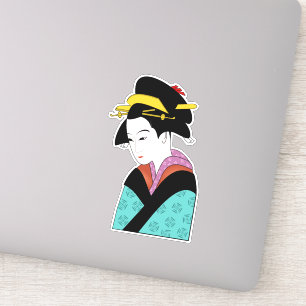 Sticker Cute Japonaise Geisha