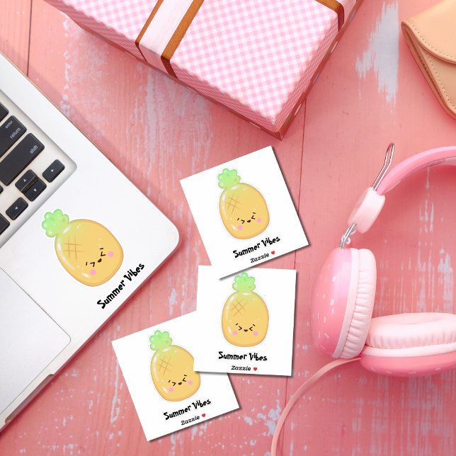 Sticker Cute Kawaii ananas Gummi Fruit (Créateur téléchargé)