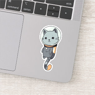 Sticker Cute Kawaii Astronaut Kitten