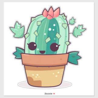 Sticker Cute kawaii cactus