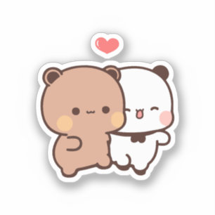 Sticker Cute Kawaii Chubby Mochi Panda ours
