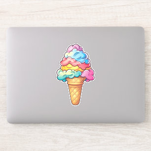 Sticker Cute Kawaii Cone de crème glacée Sweet Treat