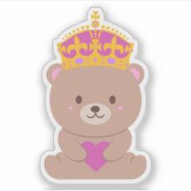Cute Kawaii Rose princesse royale ours