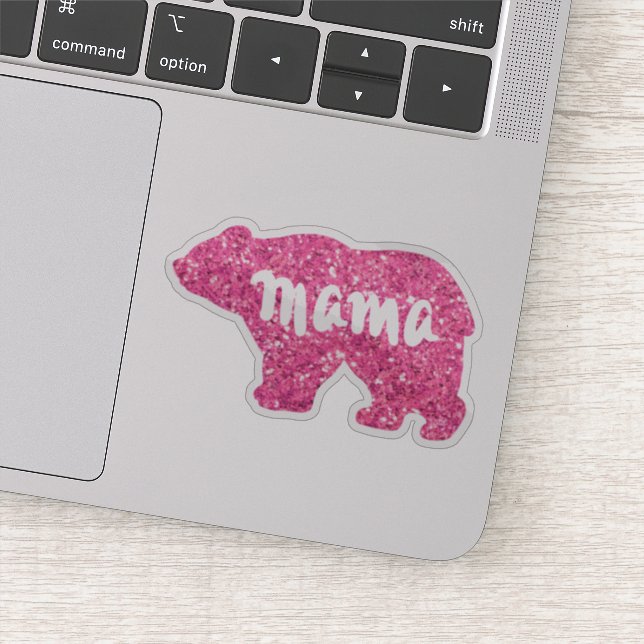 Sticker Cute Mama ours design mère cadeau de jour (Détail)