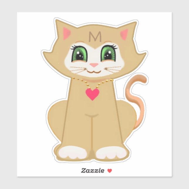 Sticker Cute Melin Kitty Chat (Feuille)
