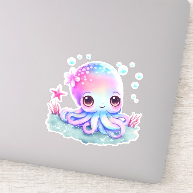 Sticker Cute Octopus Sea Creator (Détail)