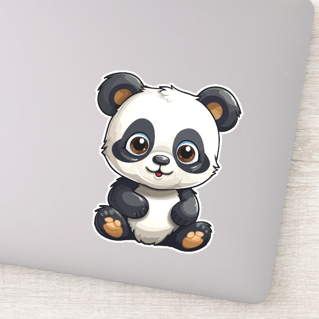 Sticker Cute panda (Détail)