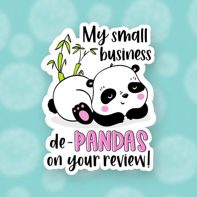 Sticker Cute Panda Pun amusant Laisser un commentaire Peti (Créateur téléchargé)