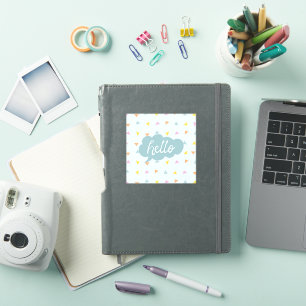 Sticker Cute Pastel Hello