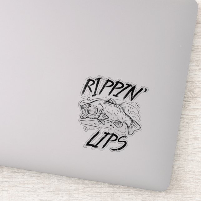 Sticker Cute Pêche Rippin' Lièvres (Détail)