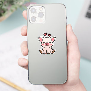 Sticker Cute Piggy Bank