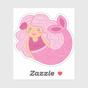 Sticker Cute sirène
