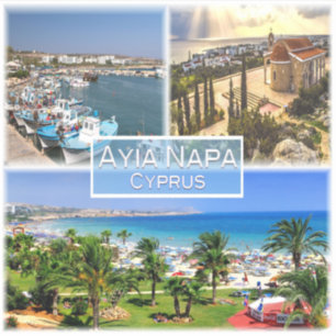 Sticker CY Chypre - Ayia Napa - Port - Nelia Beach -