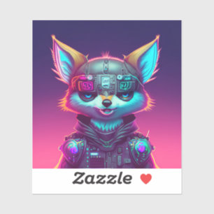 Sticker Cyberpunk Fox 2