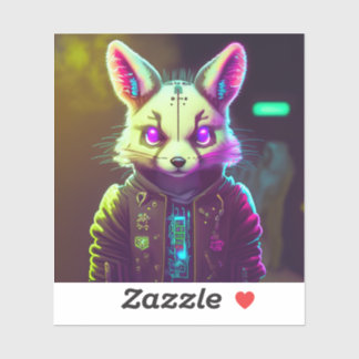 Sticker Cyberpunk Rabbit 2