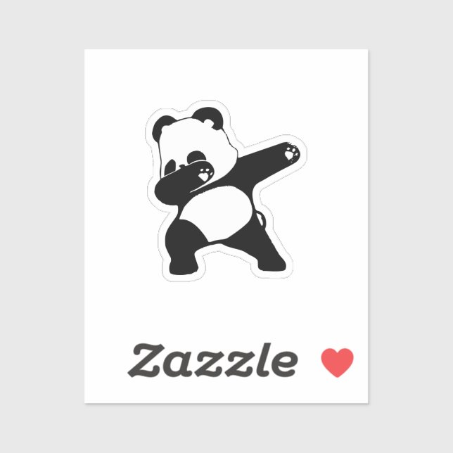 Sticker Dabbing Panda (Feuille)