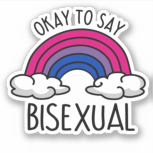 Sticker D'accord pour dire bisexuel