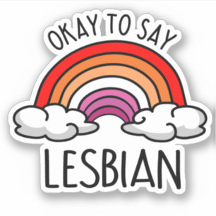 Sticker D'accord pour dire lesbienne