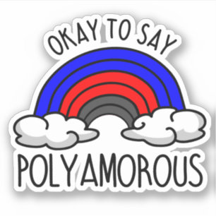 Sticker D'accord pour dire polyamoral