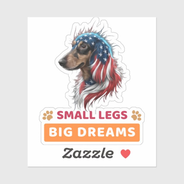 Sticker Dachshund (Feuille)