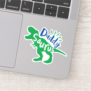 Sticker Daddy Saurus T-Rex Silhouette