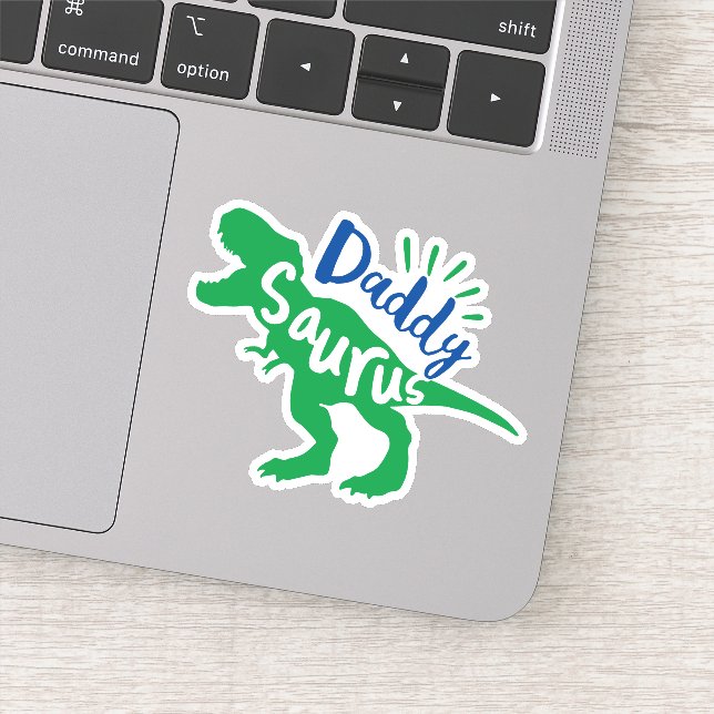 Sticker Daddy Saurus T-Rex Silhouette (Détail)