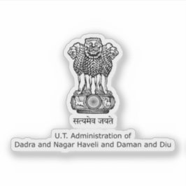 Sticker Dadra & Nagar Haveli & Daman &Diu sceau de l'état,