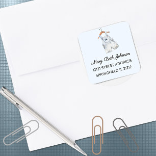 Sticker d'adresse 1.5 in pour Baby shower garçon