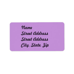 Sticker d'adresse de lavande pastel clair