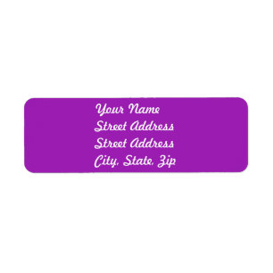 Sticker d'adresse de retour Lavender