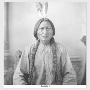 Sticker Dakota Leader assis Bull Amérindien
