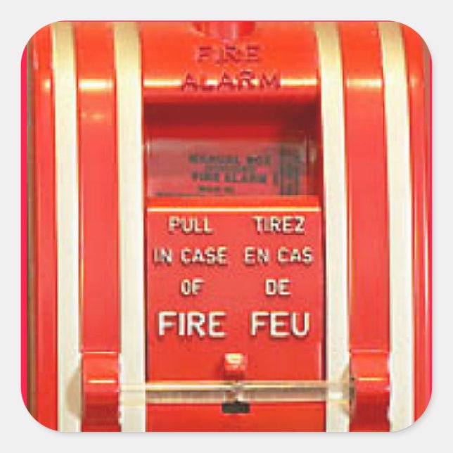 Sticker d'alarme incendie (Devant)