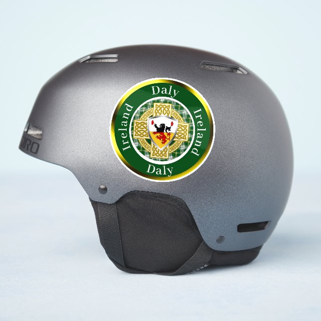 Sticker Daly Shield & Celtic Cross Personnalisé (Côté casque)