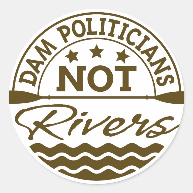 Sticker DAM Politiciens NOT Rivers (Devant)