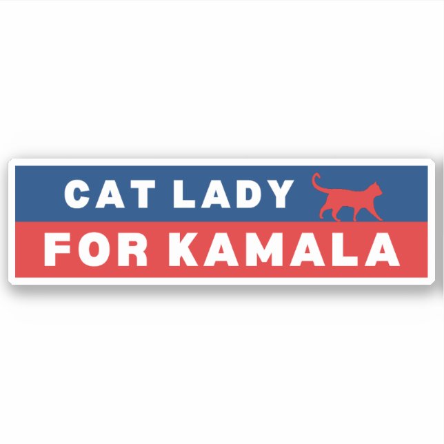 Sticker Dame de chat pour Kamala (Devant)