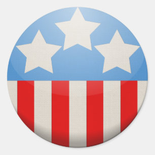 Sticker d'Amérique ronde