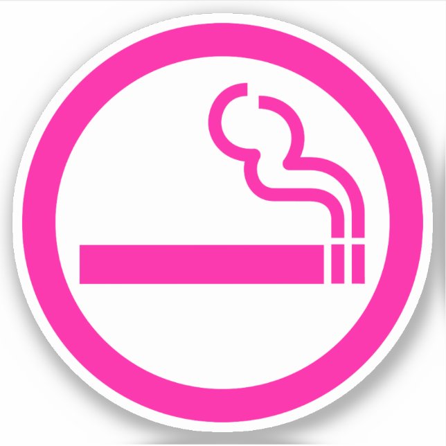 Sticker Dames Zone fumeurs 喫 煙 女 性 Japonais (Devant)